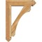 Ekena Millwork Legacy Arts and Crafts Rough Sawn Bracket w/ Offset Brace, Western Red Cedar, 6"W x 22"D x 30"H BKT0604X22X30LEC03RWR - alternate 3